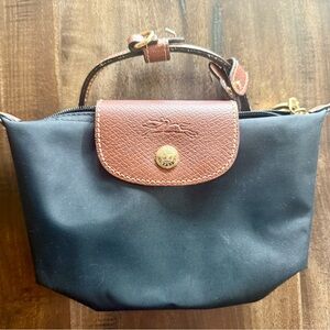 Longchamp Le Pliage Cosmetic Case in black